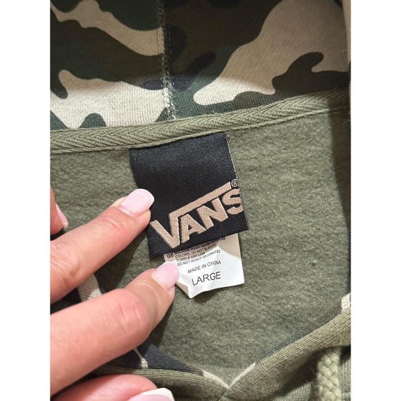 Y2K Vans Skateboarding Deer Logo Hoodie Size L - Picture 6 of 9